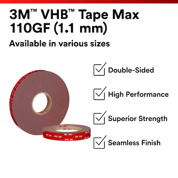 3M VHB Max kétoldalas ragasztószalag, 110GF